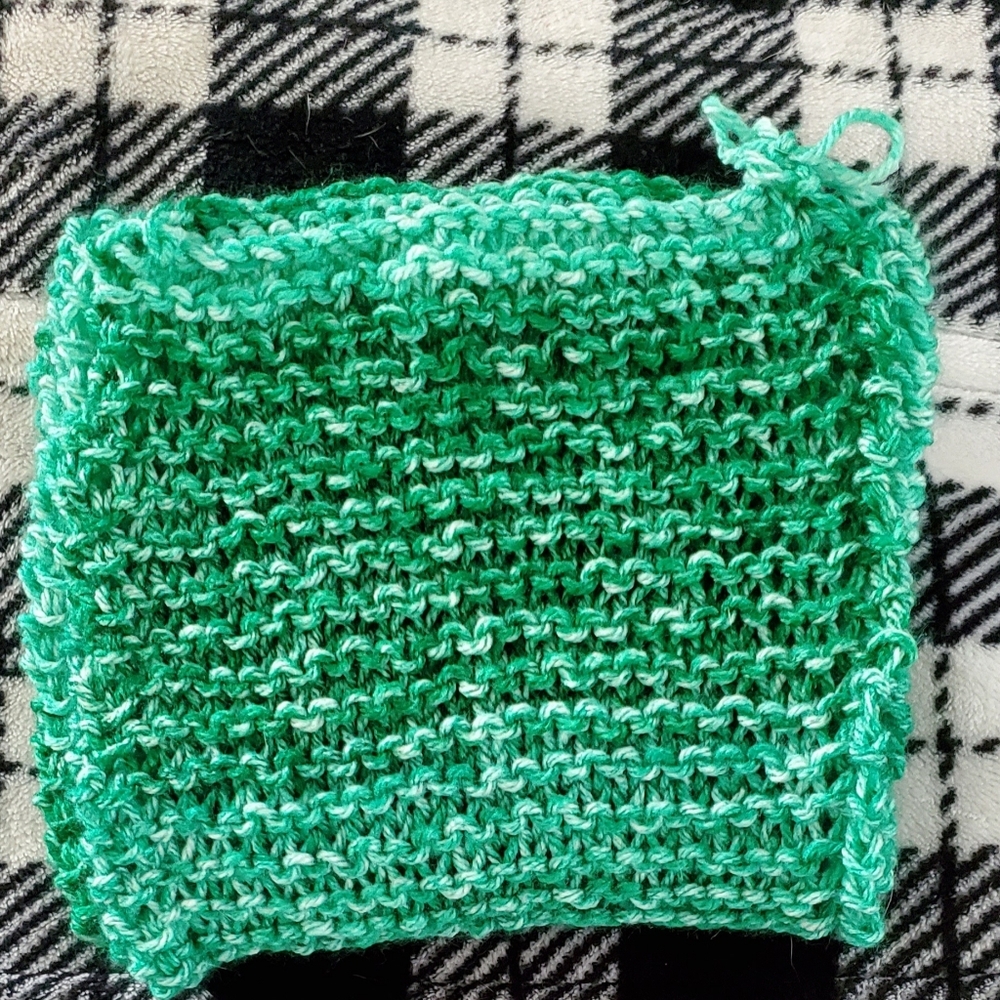 Spiriment Handmade Knit Scarf  - Bright Mint Green